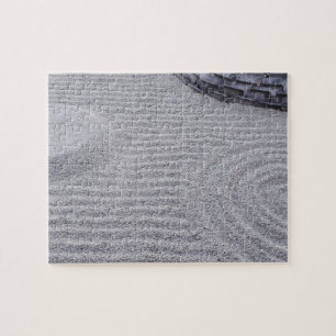 Kyoto, Kodai-ji Temple, Raked Sand Patterns Jigsaw Puzzle