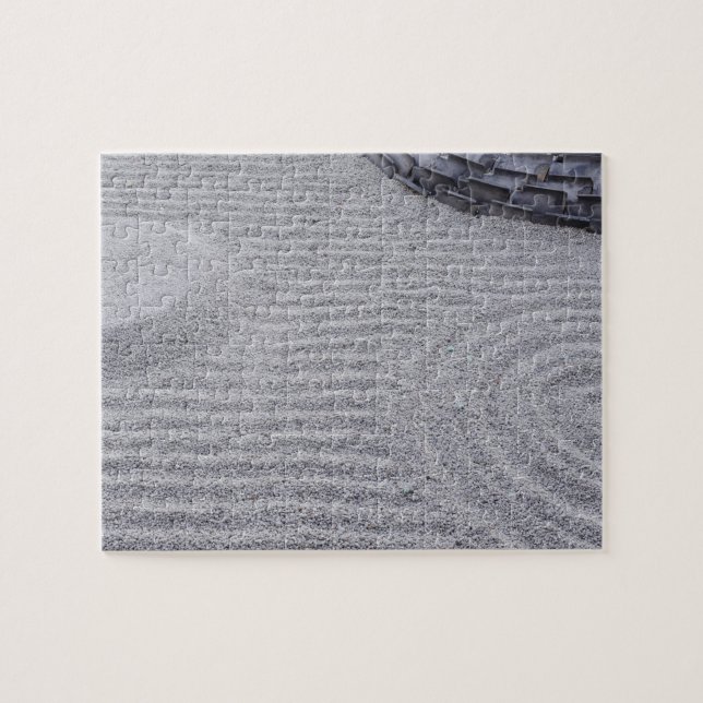 Kyoto, Kodai-ji Temple, Raked Sand Patterns Jigsaw Puzzle (Horizontal)