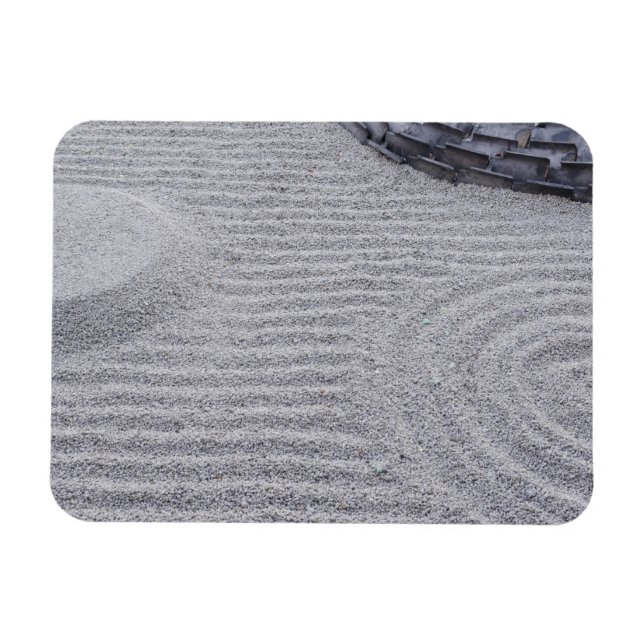 Kyoto, Kodai-ji Temple, Raked Sand Patterns Magnet (Horizontal)