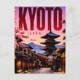 ⛩ Kyoto Modern Skyline City Style ⛩ Postcard