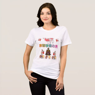 Kyoto Night Festival Glow white Tri-Blend Shirt
