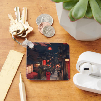 Kyoto Night Lantern Walk Keychain