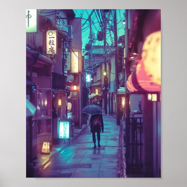 Kyoto Ponto Cho photography  Poster (Front)