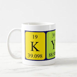 Kyran periodic table name mug