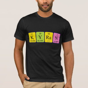 Kyran periodic table name shirt