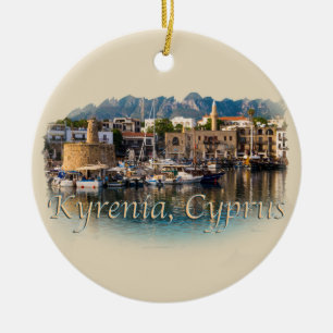 Kyrenia, Cyprus Ceramic Tree Decoration