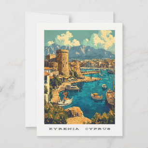 Kyrenia Cyprus Travel Postcard