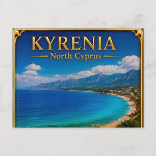 Kyrenia North Cyprus Coastal Travel Memory Postcard