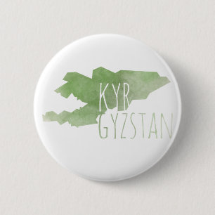 Kyrgyzstan 6 Cm Round Badge