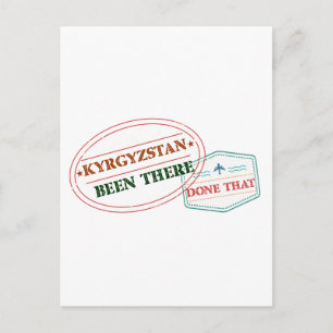 Kyrgyzstan Been There Done That Postcard