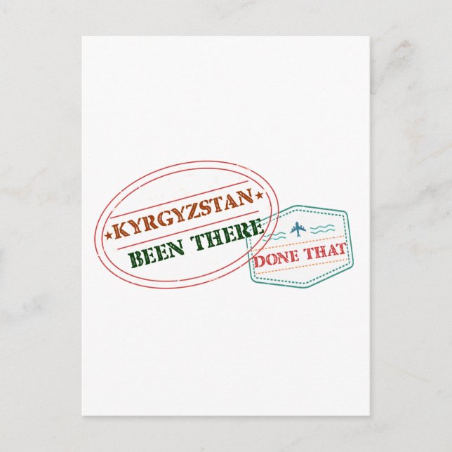 Kyrgyzstan Been There Done That Postcard (Front)