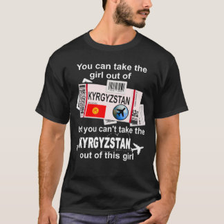 Kyrgyzstan Boarding Pass Kyrgyzstan Girl Kyrgyzs T-Shirt