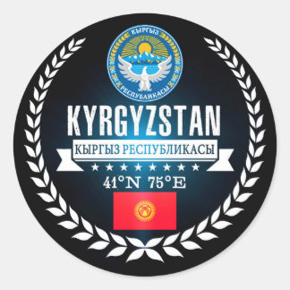 Kyrgyzstan Classic Round Sticker