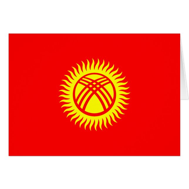 Kyrgyzstan Flag (Front Horizontal)