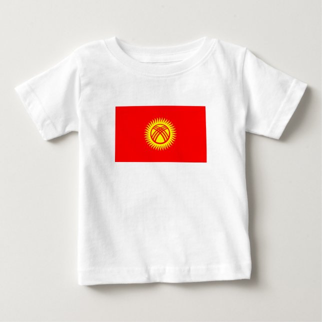 Kyrgyzstan Flag Baby T-Shirt (Front)