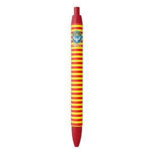 Kyrgyzstan Flag Cute Patriotic Black Ink Pen