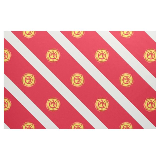 Kyrgyzstan Flag Fabric (Yard)