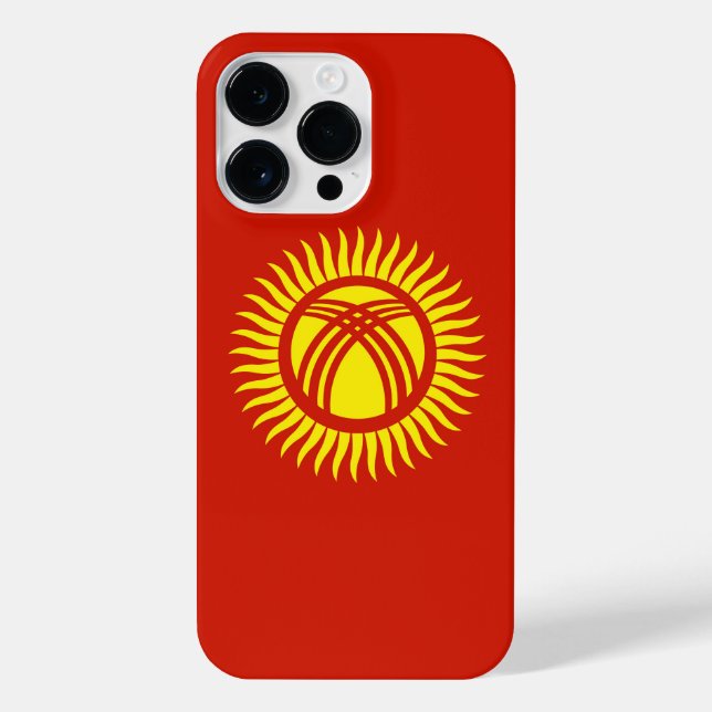 Kyrgyzstan flag iPhone case (Back)