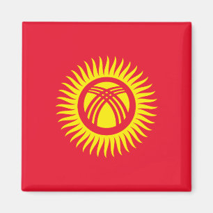 Kyrgyzstan Flag Magnet