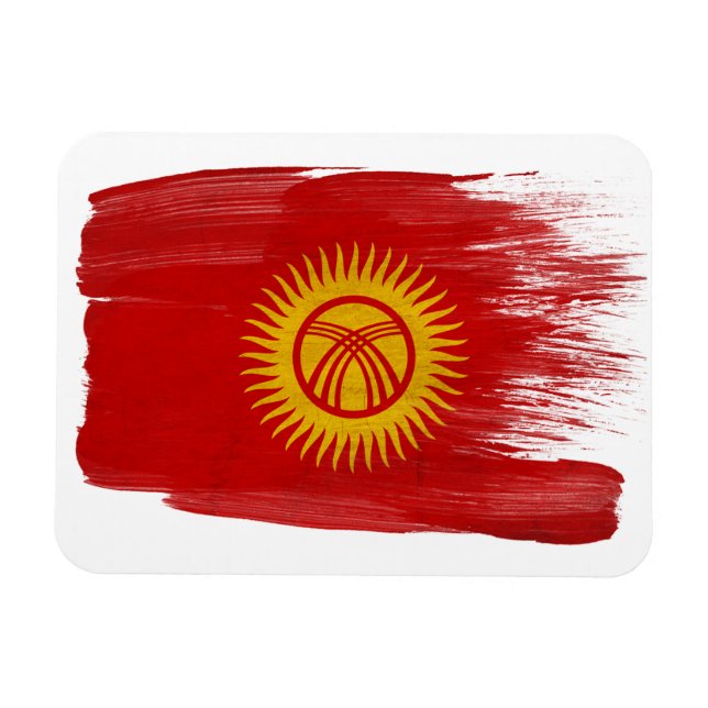 Kyrgyzstan Flag Magnet (Horizontal)