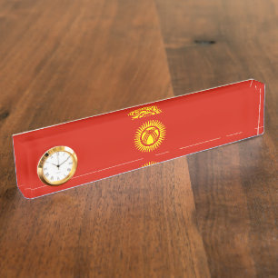 Kyrgyzstan flag nameplate