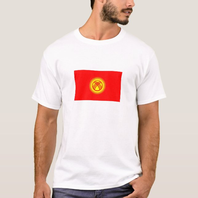 Kyrgyzstan Flag T-Shirt (Front)