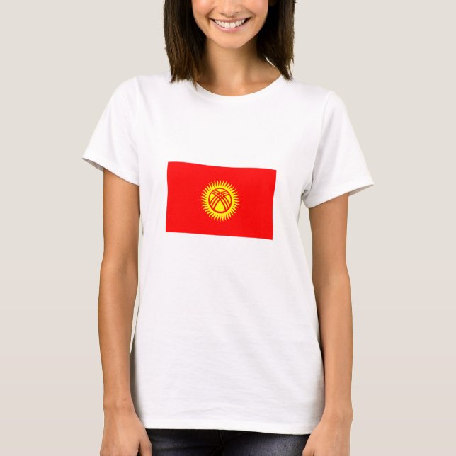 Kyrgyzstan Flag T-Shirt (Front)