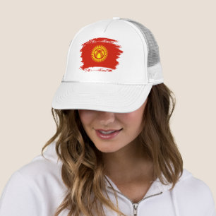 Kyrgyzstan flag trucker hat