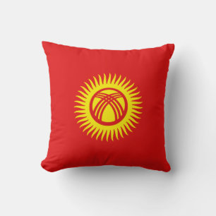Kyrgyzstan Flag x Flag Pillow