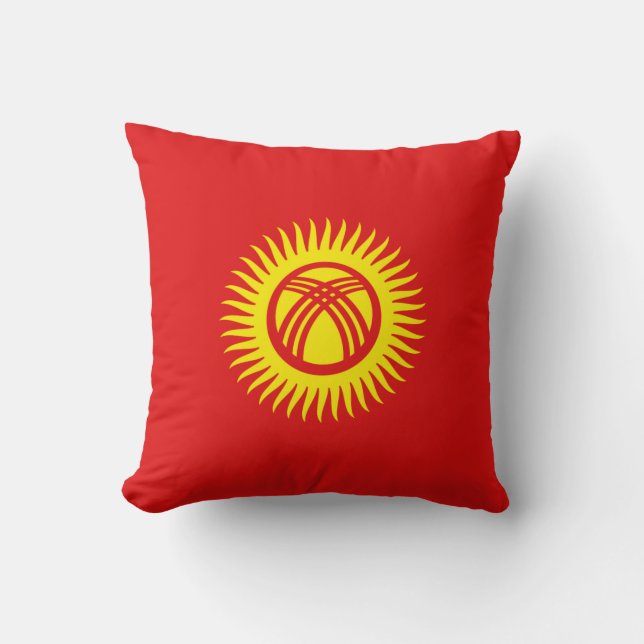 Kyrgyzstan Flag x Flag Pillow (Front)