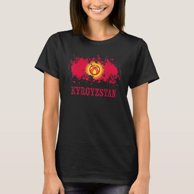 Kyrgyzstian enthusiasts for Kirgisija and Kyrgyzst T-Shirt (Front)
