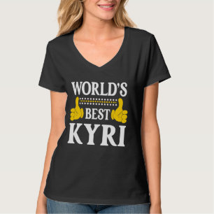 Kyri Personal Name Funny First Name World's Best K T-Shirt