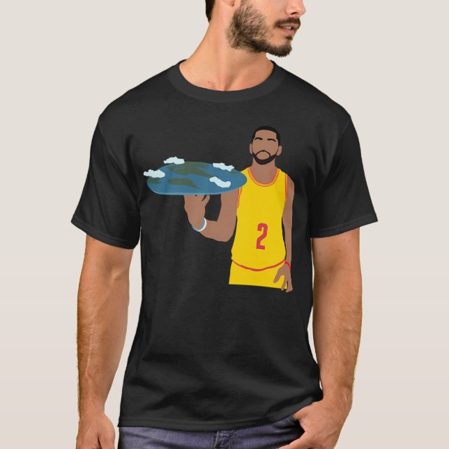 Kyrie Irving Flat Earth T-Shirt (Front)