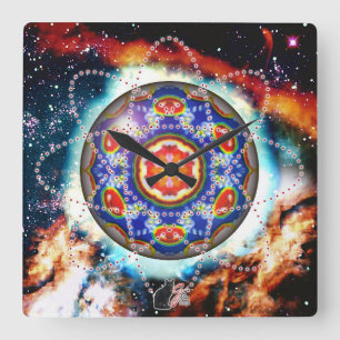 Kyron Orbz  Square Wall Clock