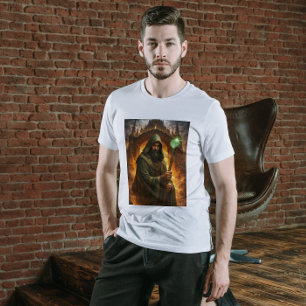 Kyrzon – Staff & Dreadspire Dark Fantasy Warlock T-Shirt