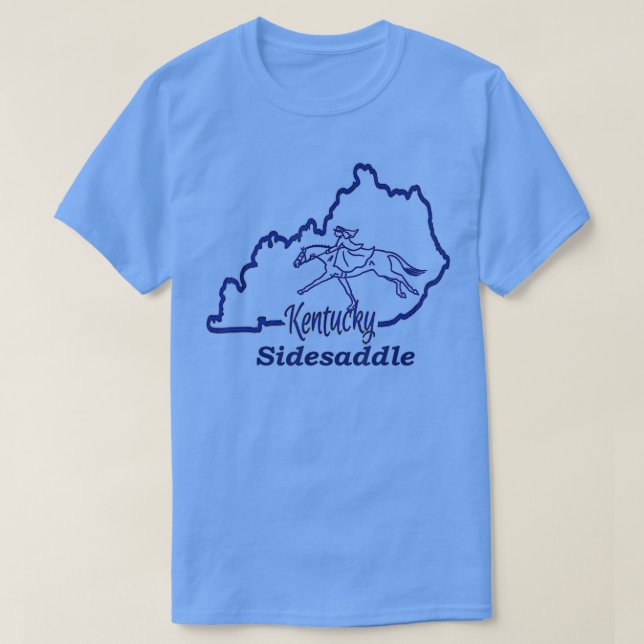 KYSS Kentucky Side Saddle  Light  T-Shirt (Design Front)