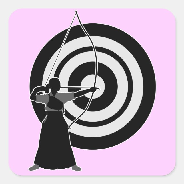 Kyudo2 Square Sticker (Front)
