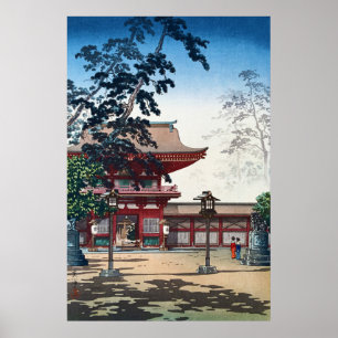 Kyushu Hakozaki Hachimangu Shrine by Tsuchiya Koit Poster