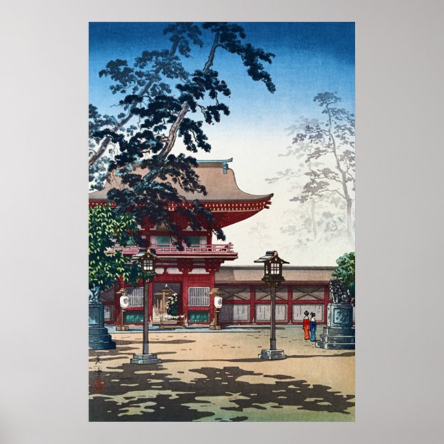 Kyushu Hakozaki Hachimangu Shrine by Tsuchiya Koit Poster (Front)