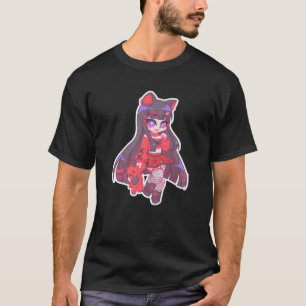 Kyuuchandesu Emo Girl Chibi Drawing Cat Alt Girl A T-Shirt