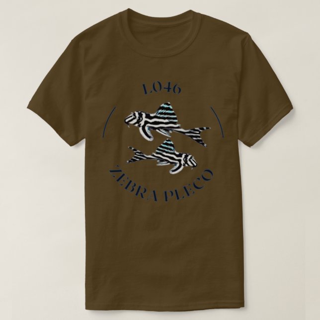 L046 Zebra Pleco 4 T-Shirt (Design Front)