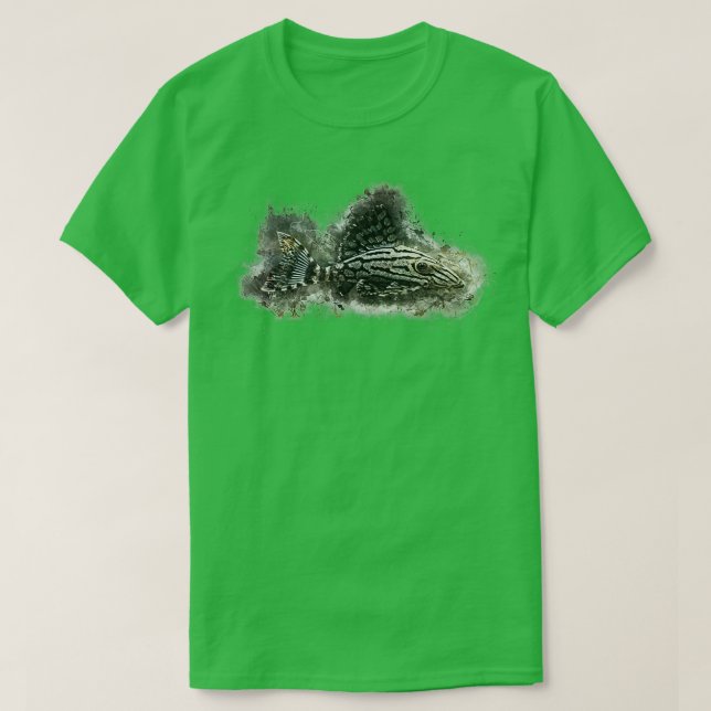 L191 Broken Line Royal Pleco Panaque sp T-Shirt (Design Front)
