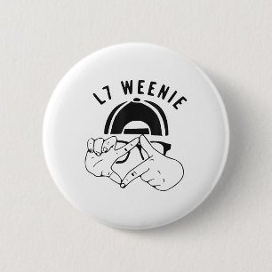 L7 Weenie Funny Youth Kids Boys Baseball _1  6 Cm Round Badge