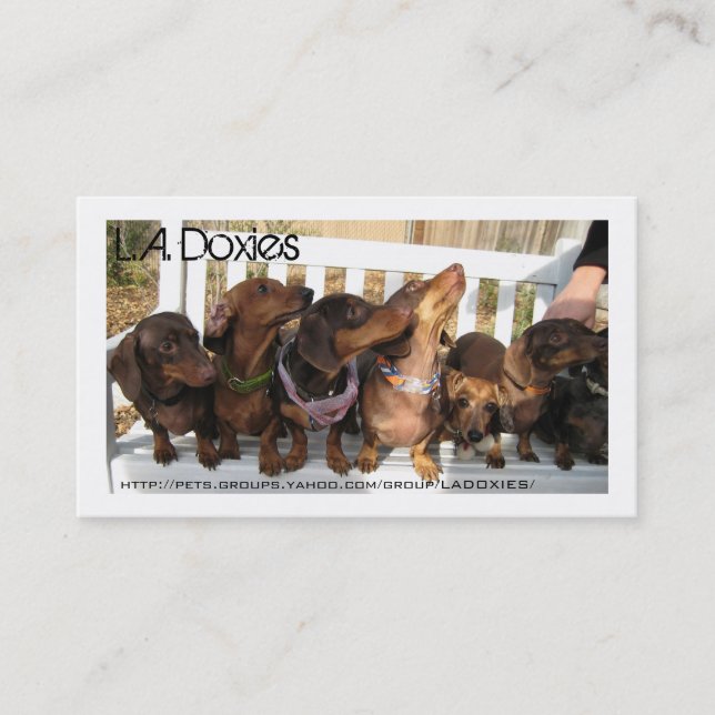 L.A.Doxies [Rufus] Business Card (Front)