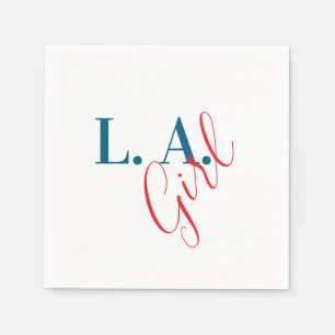 L. A. Girl Los Angeles Modern Minimalist Plain Napkin