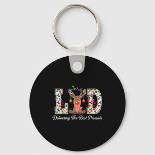 L&amp;d Delivering The Nurse Reindeer Christmas  Key Ring