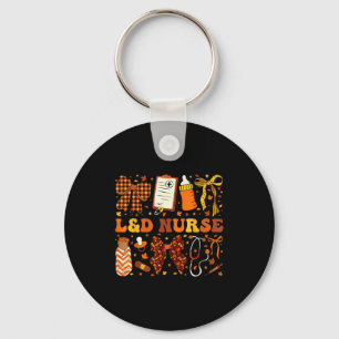 L&d Nurse Fall Autumn Coquette Labor Delivery Key Ring