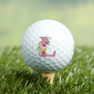 L Floral Golf Balls