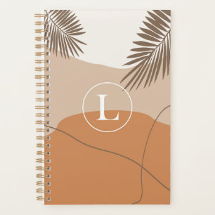 L - Initial Monogram Letter L Abstract Design Planner