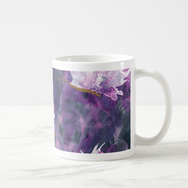 L is for Lilac alphabet art mug (Right)